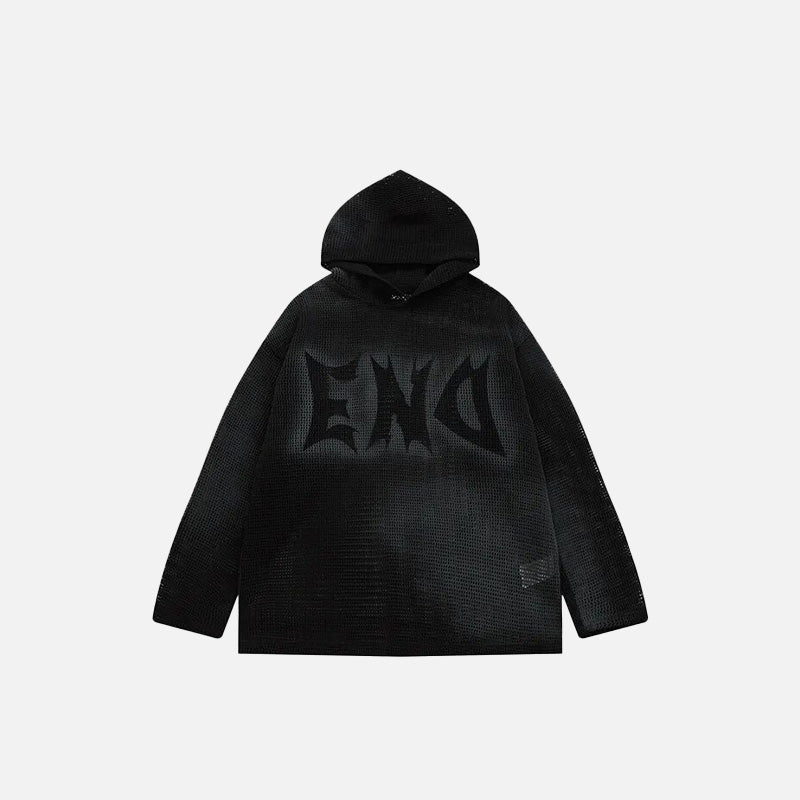 Retro-Hoodie mit Used-Look-Spray-Effekt