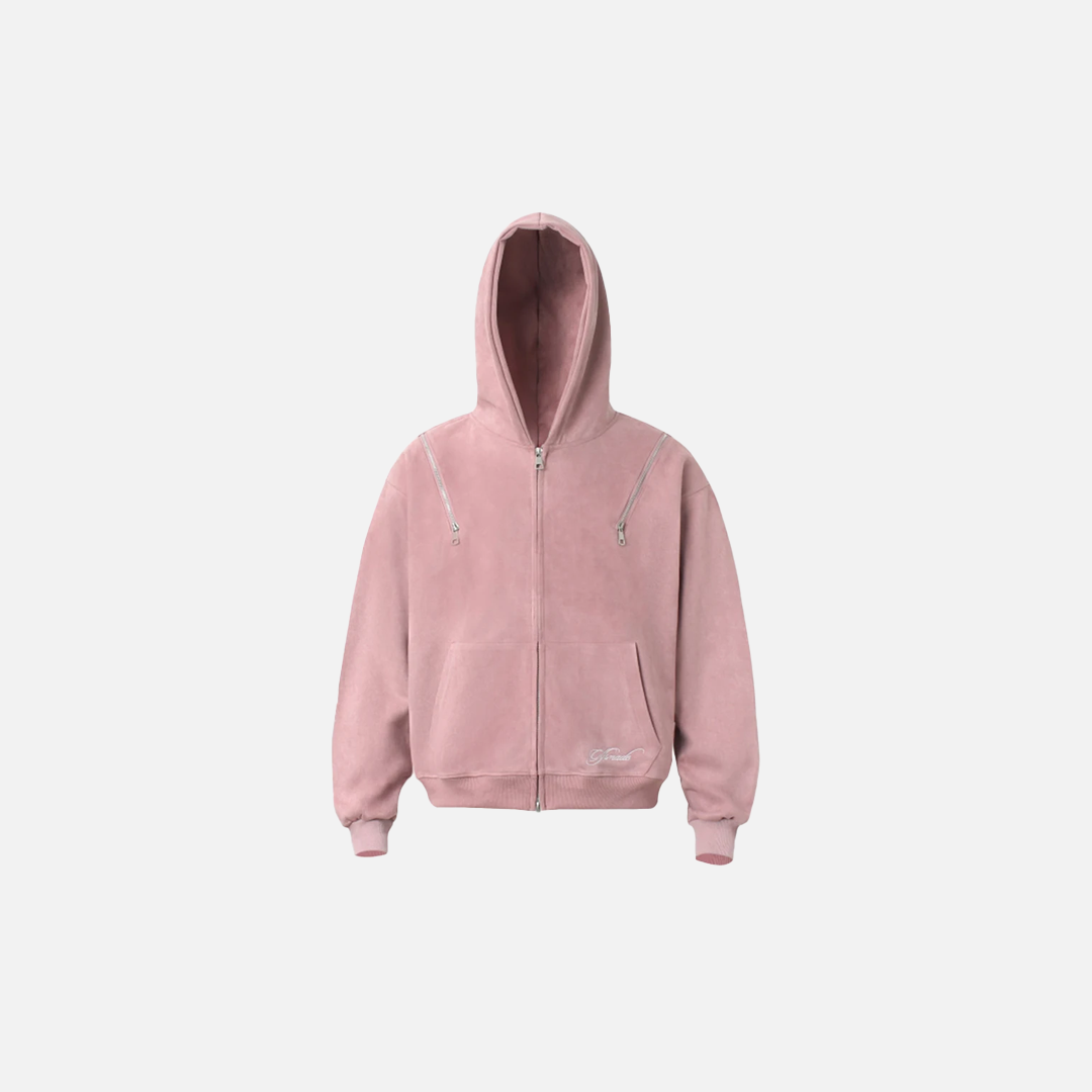 Y2K Streetwear Retro Zipper Casual Hooded Sweatshirt