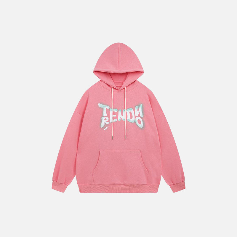 Trendiger Hoodie mit Buchstabenprint