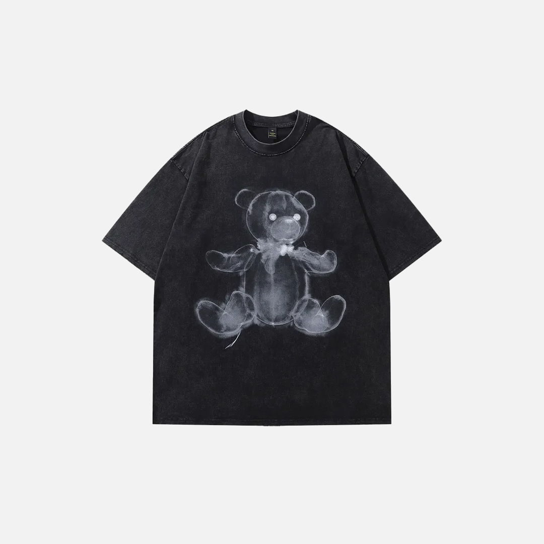 Weiches, übergroßes Vintage-T-Shirt mit Teddybär-Grafik