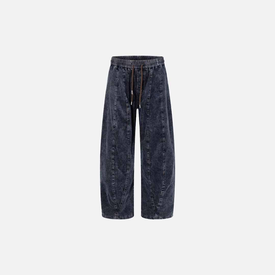 Streetwear Retro Patchwork Loose Fit Wide Leg Denim Jeans