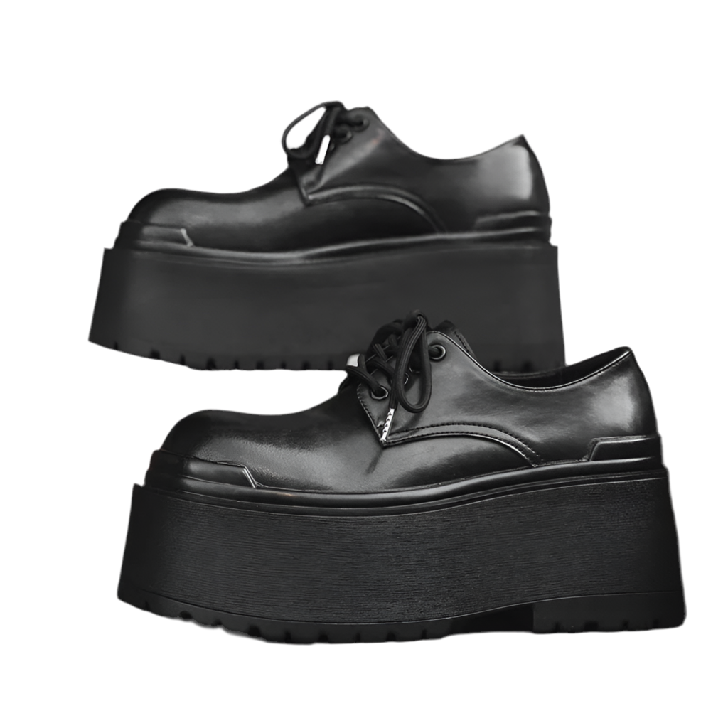 Trendy Big Head Leather Casual Shoes