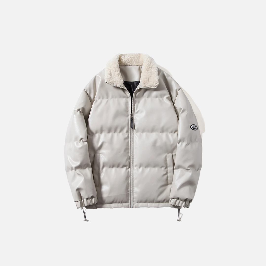 Parka d'hiver élégante à col en fourrure