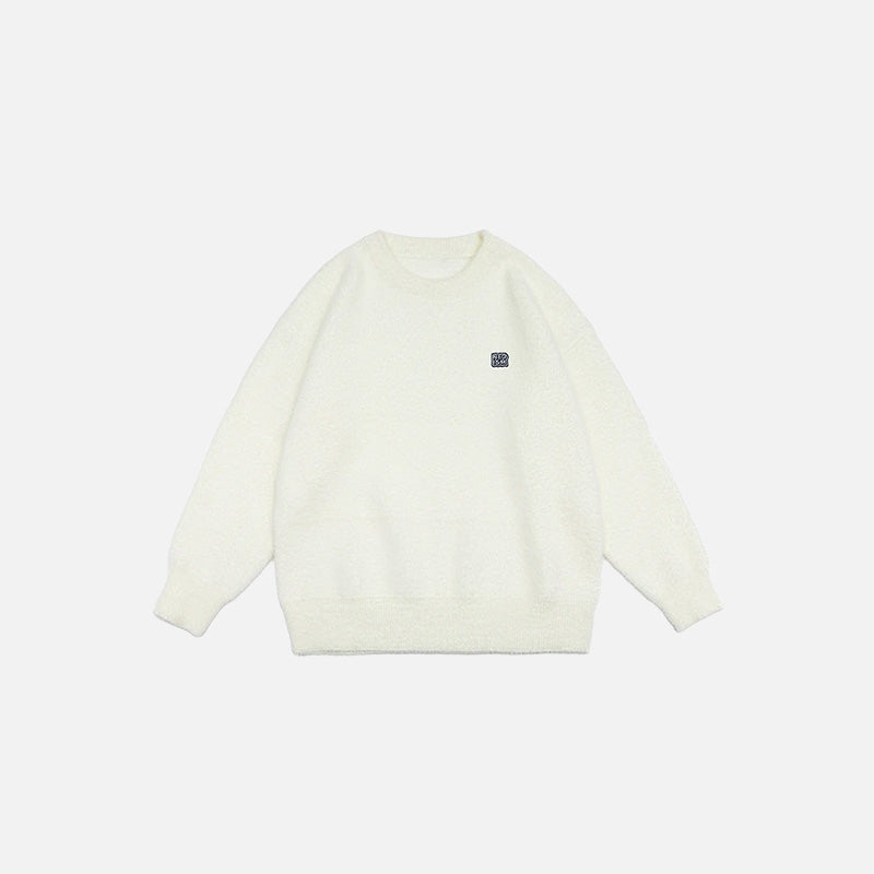Fuzzy Cozy Knitted Sweater