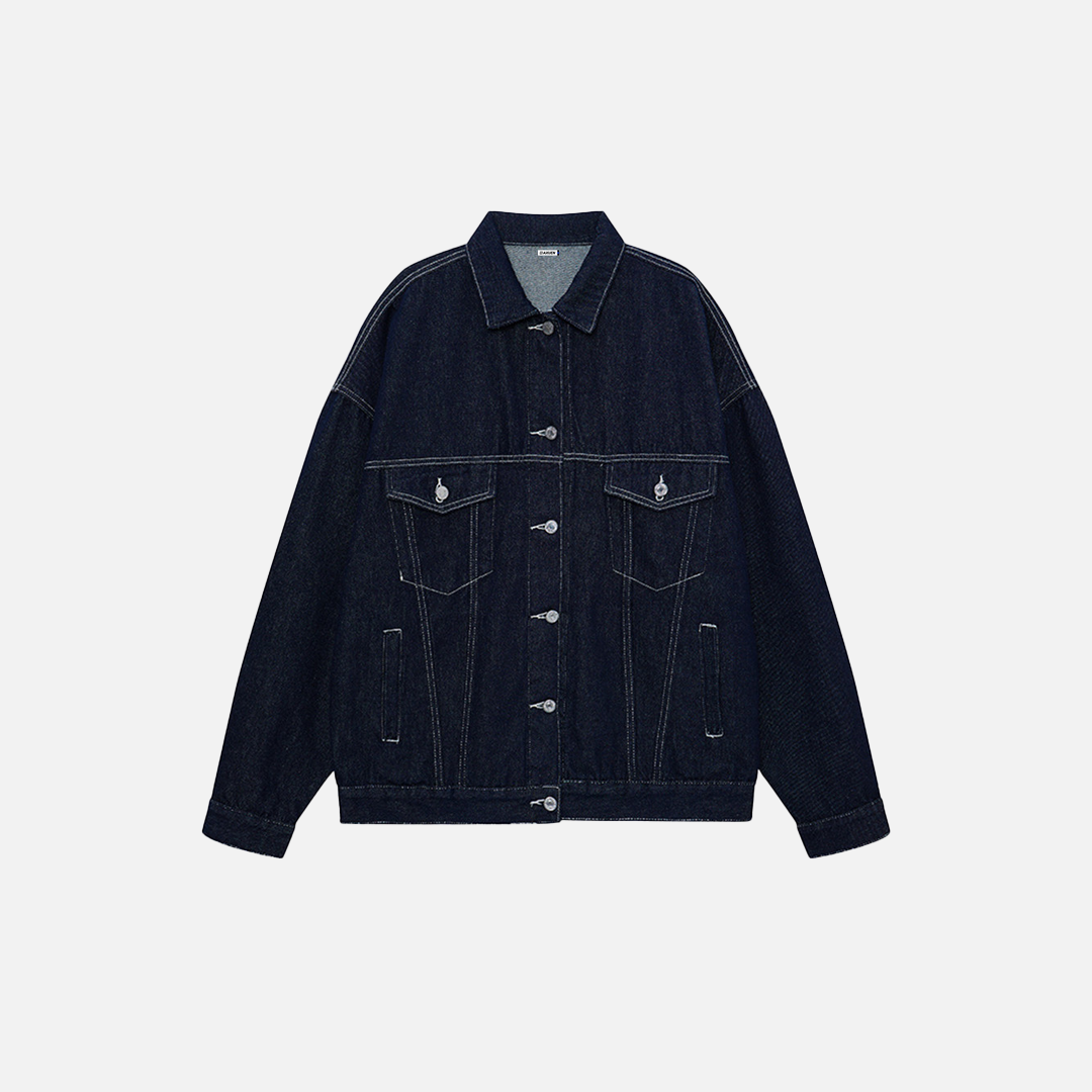 Y2K Strapazierfähige, lässig-stylische Jeansjacke für den urbanen Stil