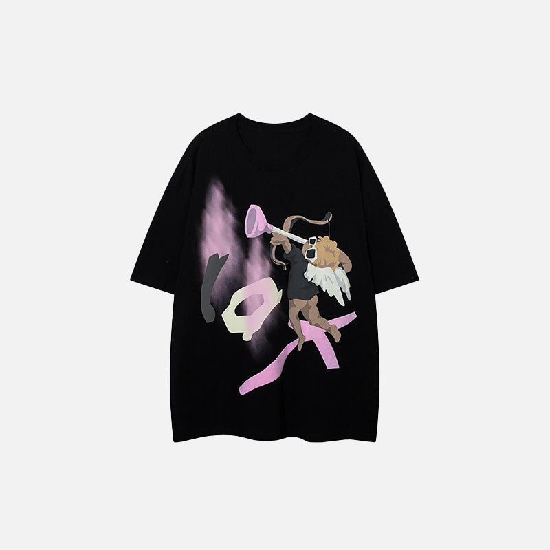 Abstraktes Engelstrompeten-T-Shirt