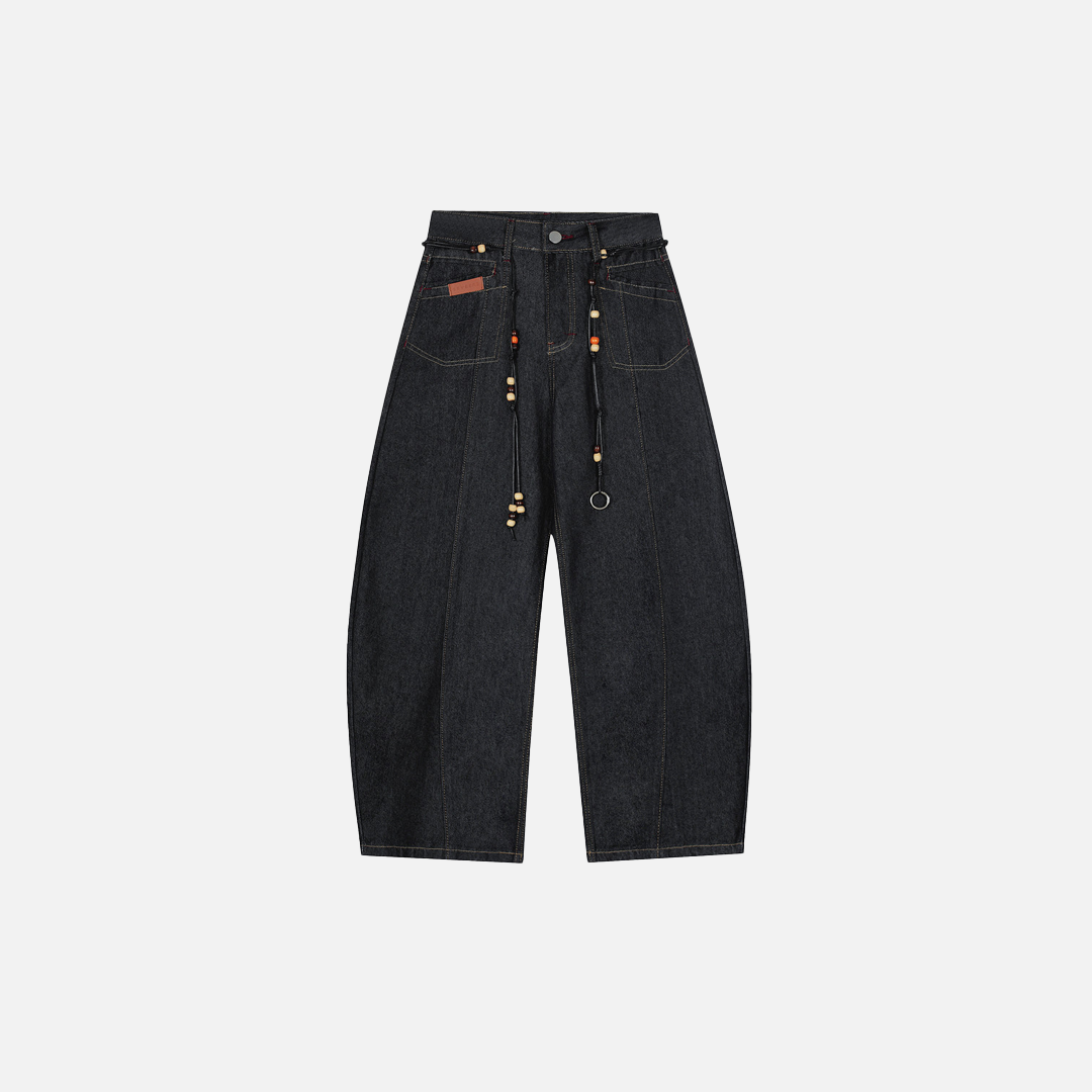 American Style High Street Curved Blade Jeans