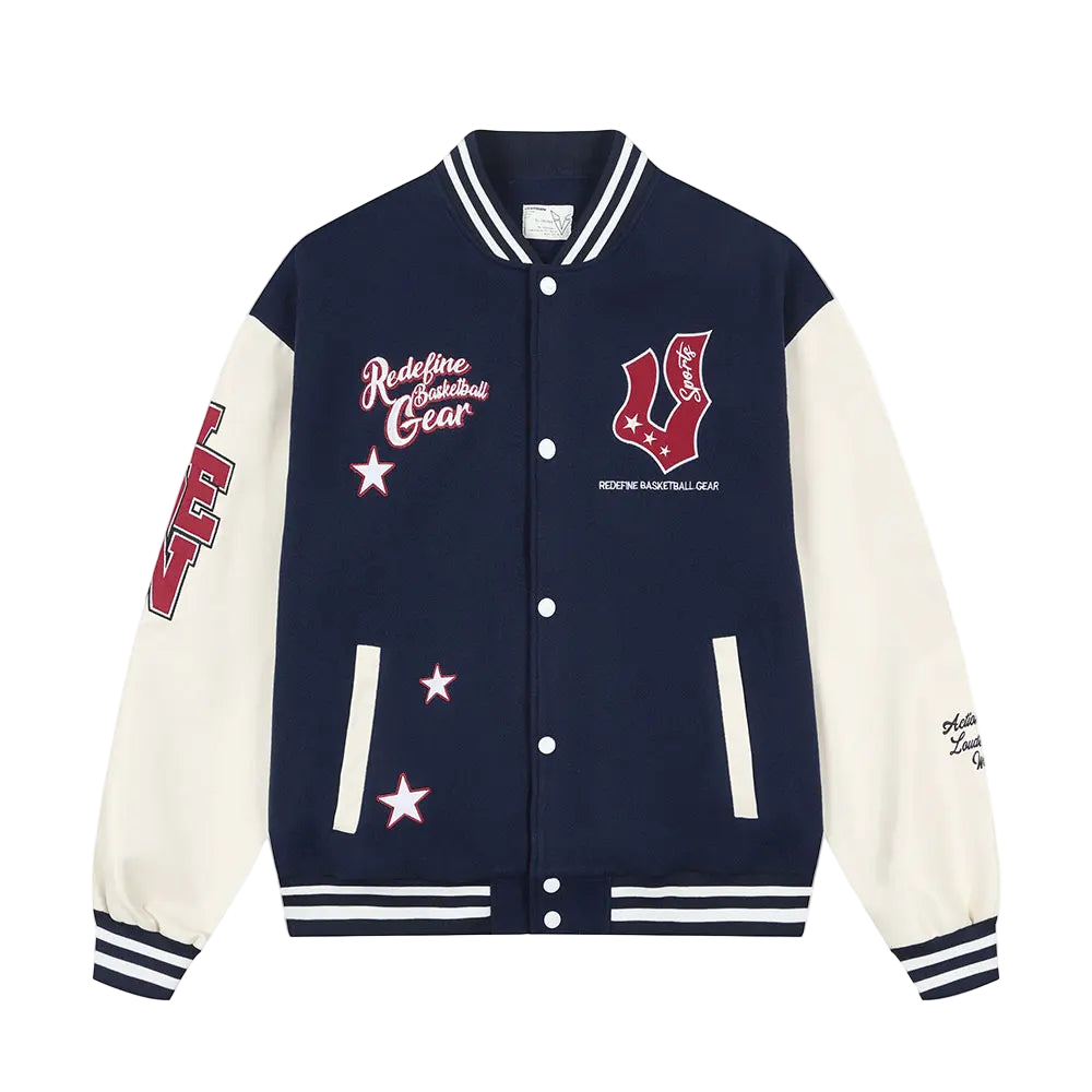 Two-Tone College Varsity Jacket