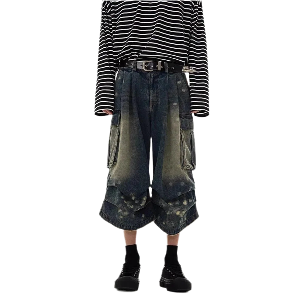 Urban Distressed Cargo Jorts