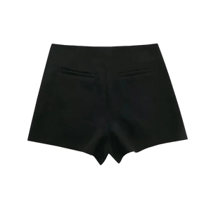 Black shorts on a white background