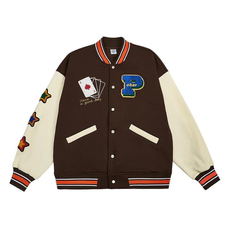 Poker Lucky Varsity Jacket