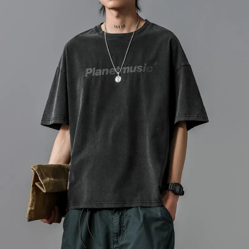 T-shirt musical oversize