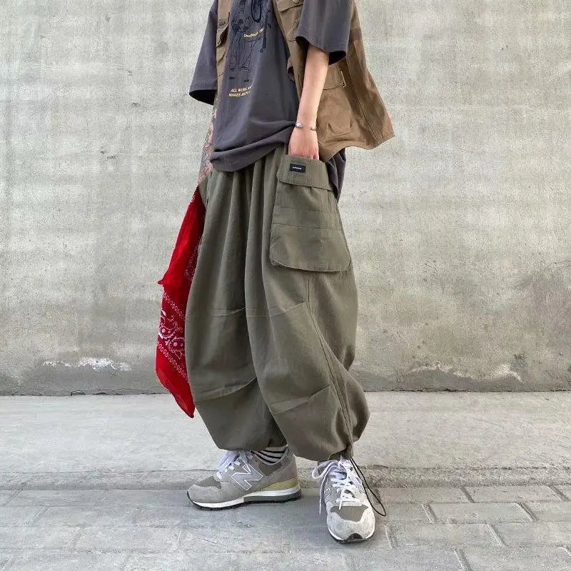 Vintage Baggy Cargo Pants aus Baumwolle