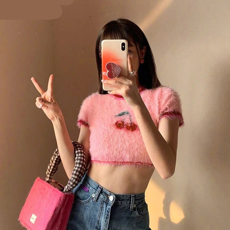 Pull court rose cerise