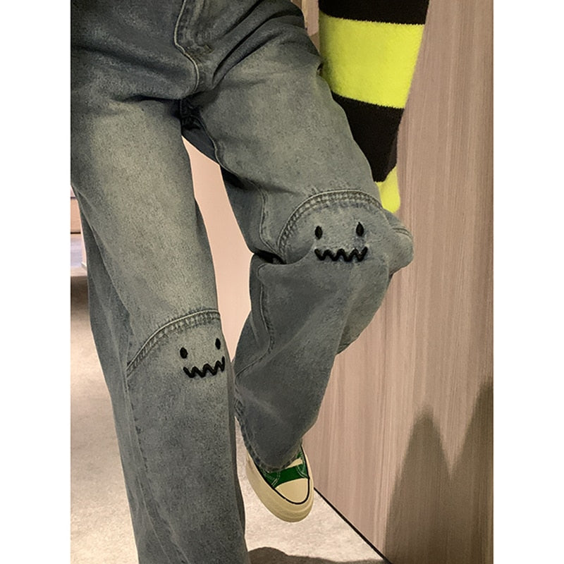 Smiley Monster Vintage Jeans
