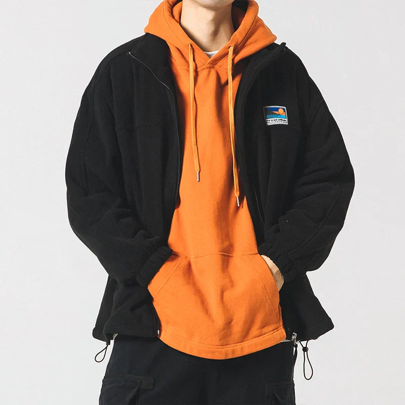 Heritage Fleece-Jacke mit Reißverschluss