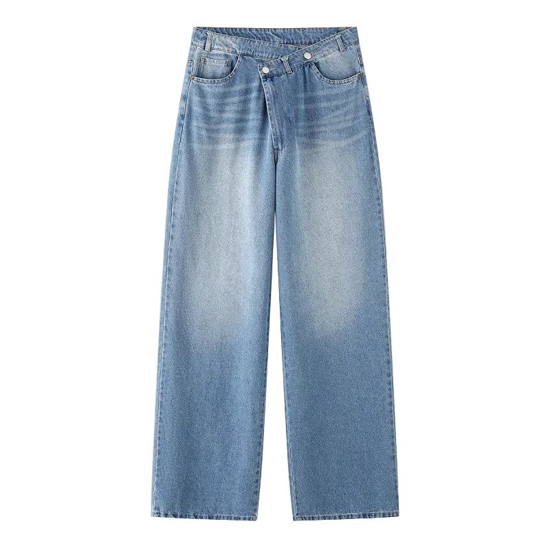 Make a statement with these distressed wide-leg cargo jeans, delivering a bold paint-splattered finish and an authentic vintage fit.