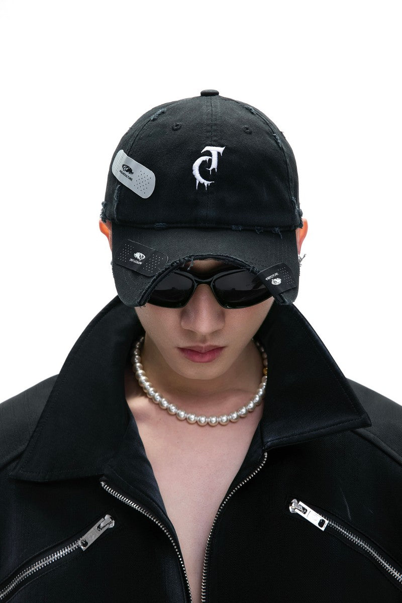 Baseballkappe mit Used-Look-Vintage-Patch
