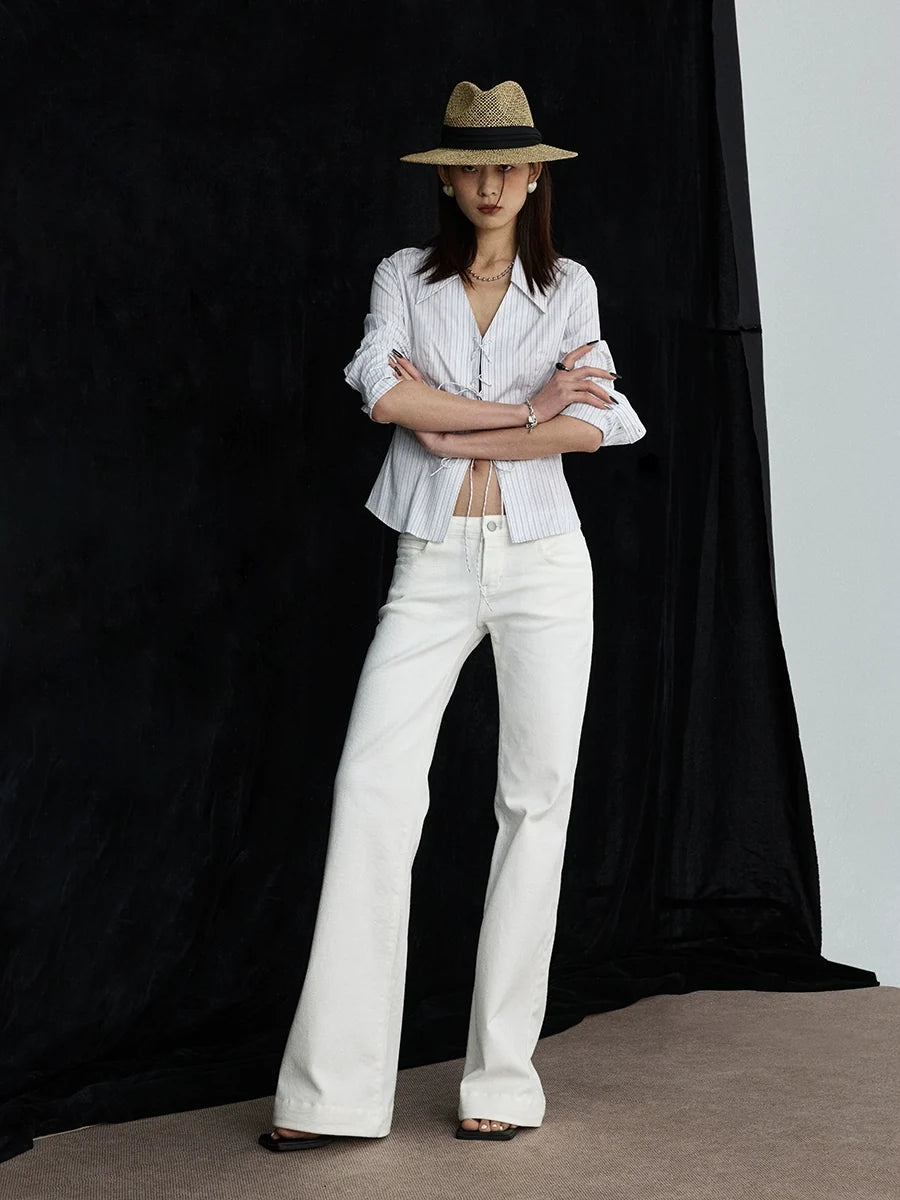 Seaside Drape Flare Jeans