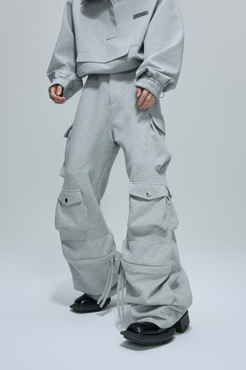 Minimalistische Utility-Jogginghose mit Reißverschluss