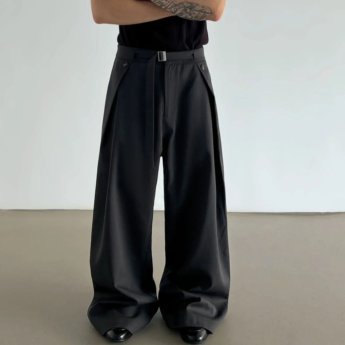 Obsidian Flow Wide Trousers