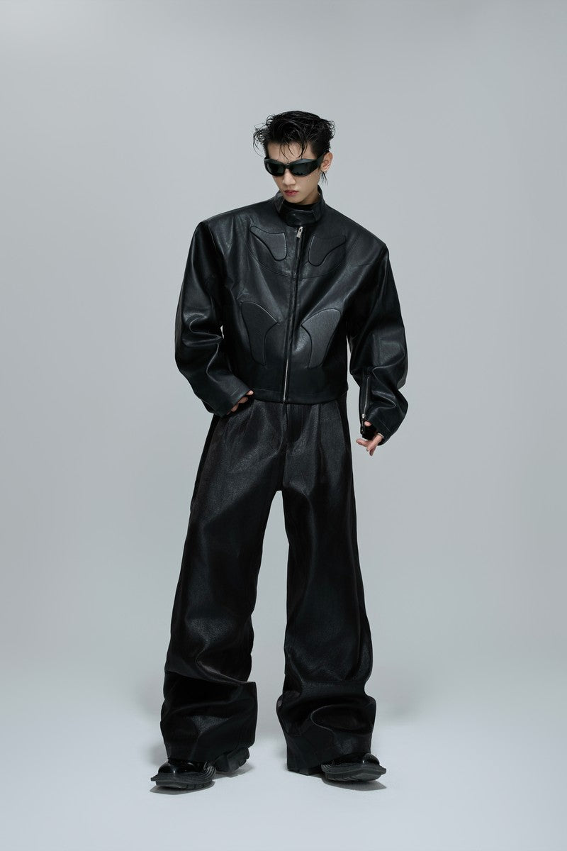 Geprägte Moto Armor Lederjacke