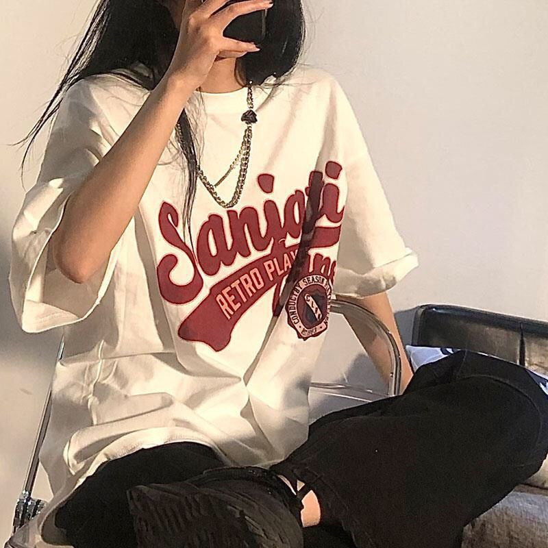 Women Stylish Oversized Vintage Summer T-Shirt