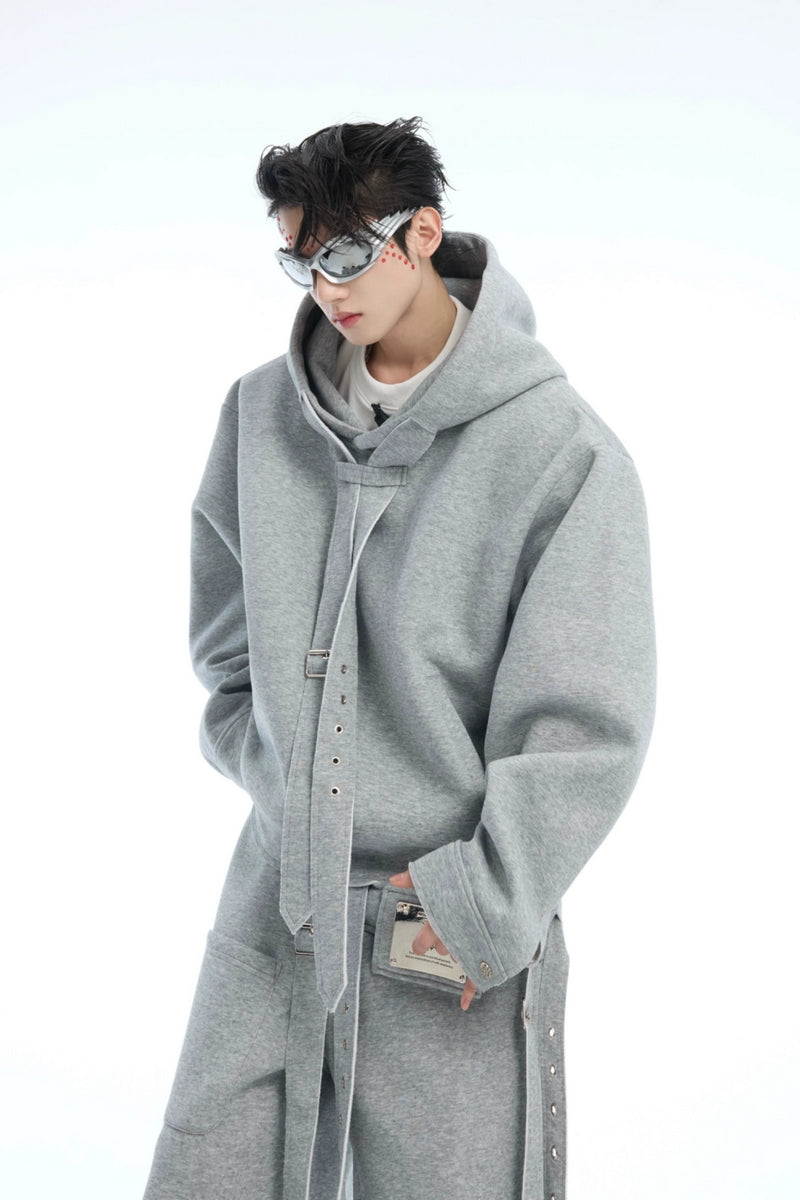 Kapuzenpullover mit mehreren Lagen und Bändern