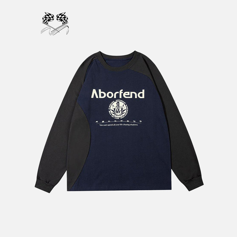 Sweat-shirt patchwork coloré