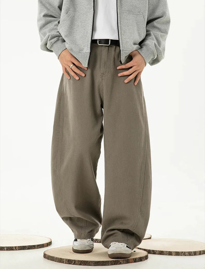 Y2K Vintage Baumwollhose mit lockerer Passform