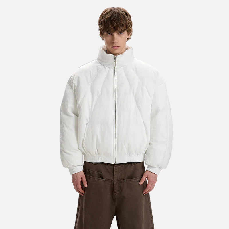 Stilvolle Winterjacke mit Stehkragen und Steppung