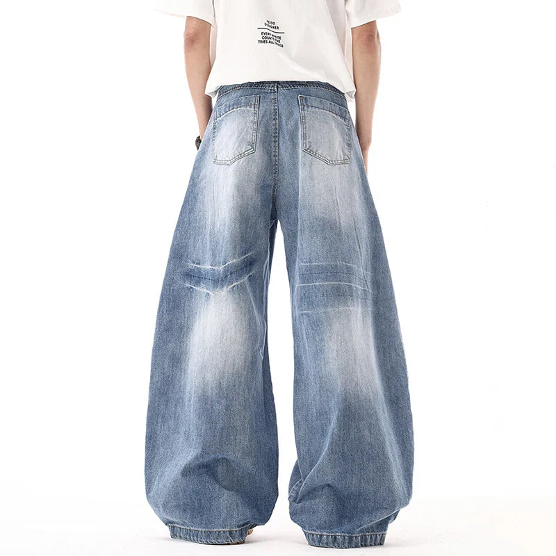 Original Gradient Washed Loose Wide Leg Jeans