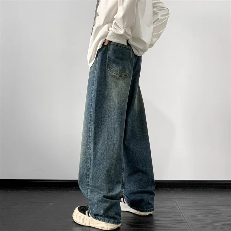 Vintage Loose Fit Hip Hop Denim Jeans