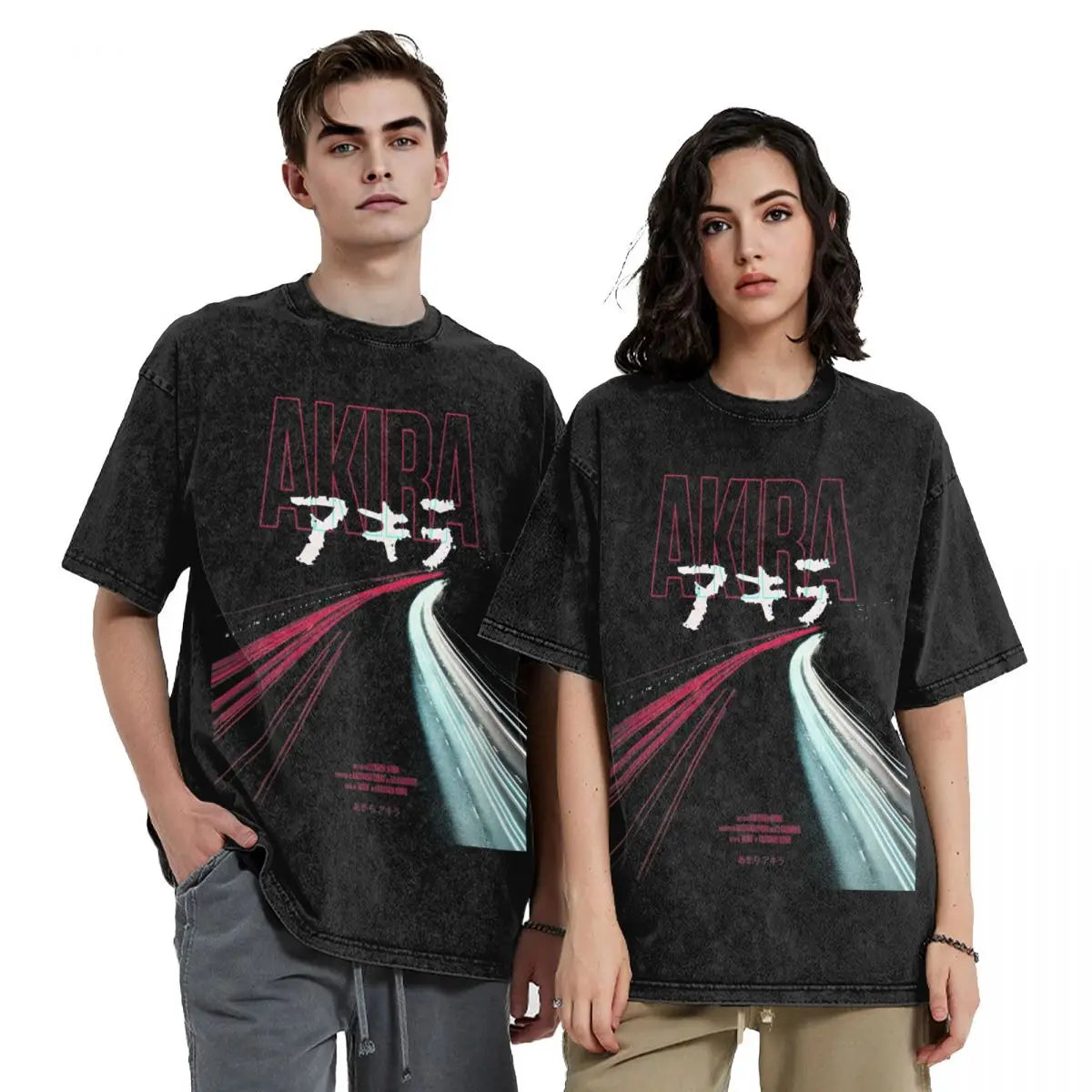 Isoliertes Akira Manga Grafik Oversized T-Shirt