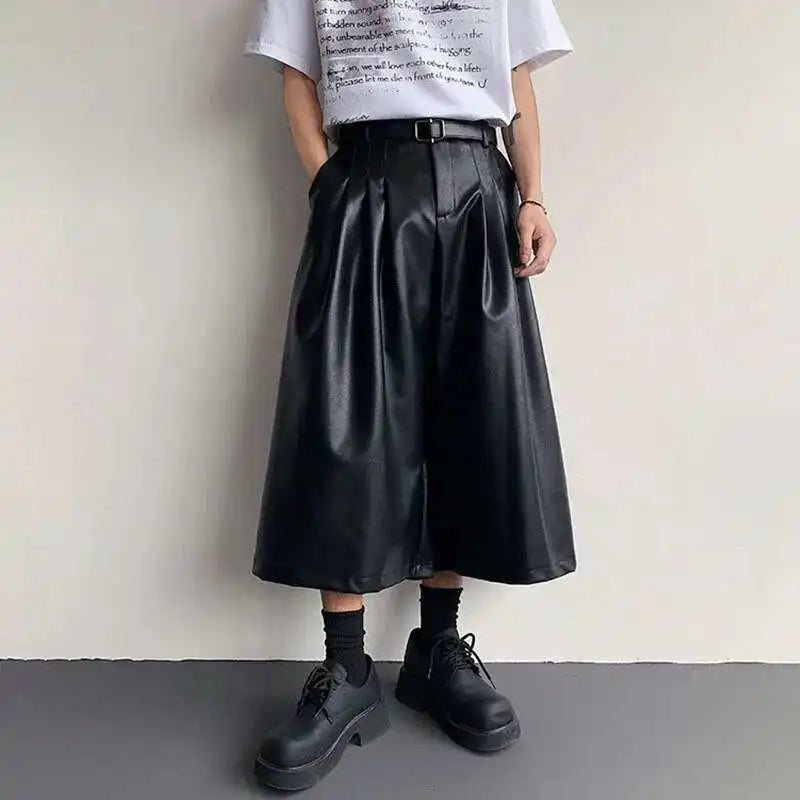 Short en cuir coréen élégant et de haute qualité