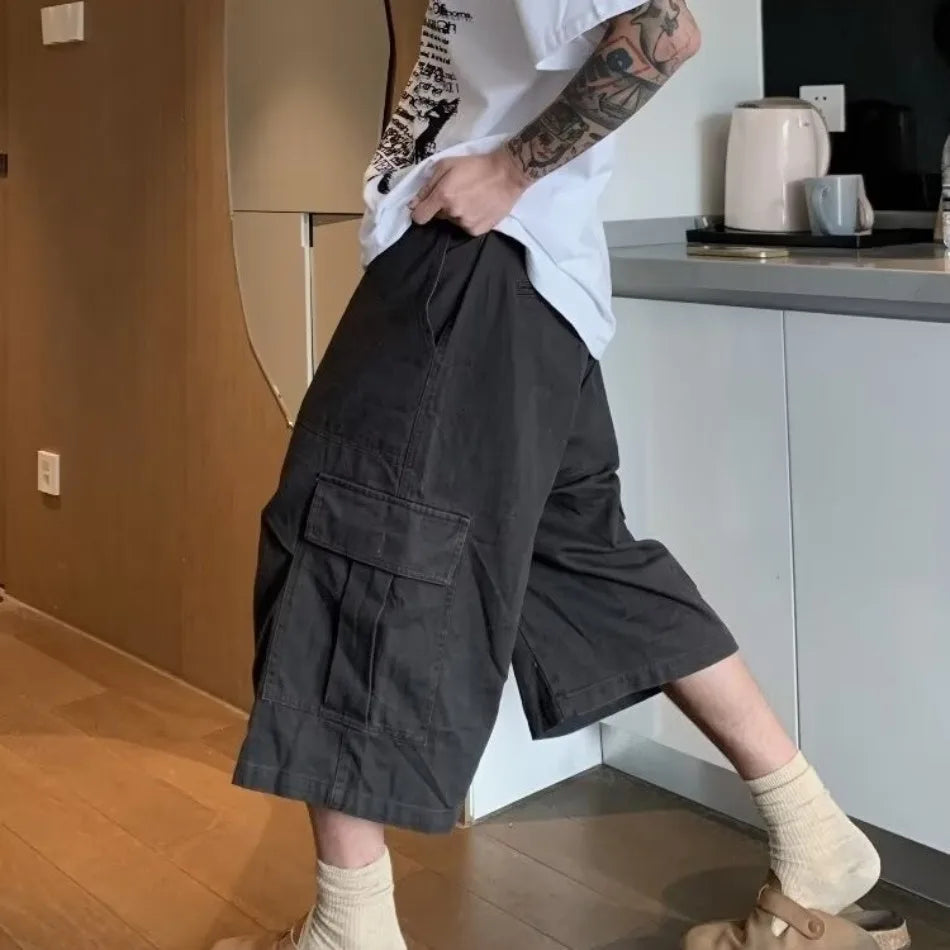 Cav Retro Cargo-Shorts mit weitem Bein für den Sommer