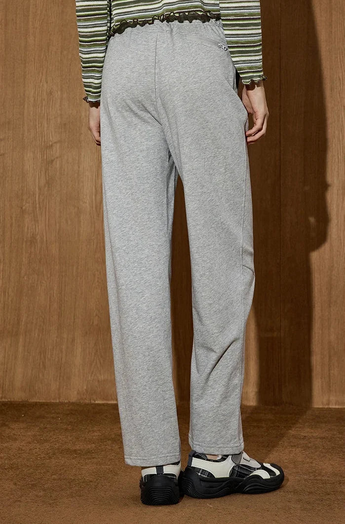 Y2K-Style-Jogginghose mit hohem Bund und weitem Bein