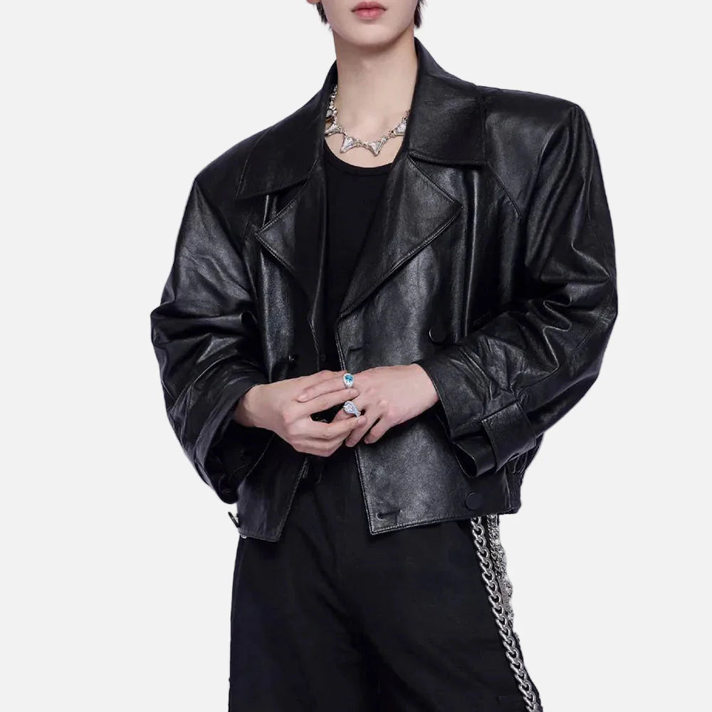 Langlebige PU-Lederjacke im amerikanischen Stil