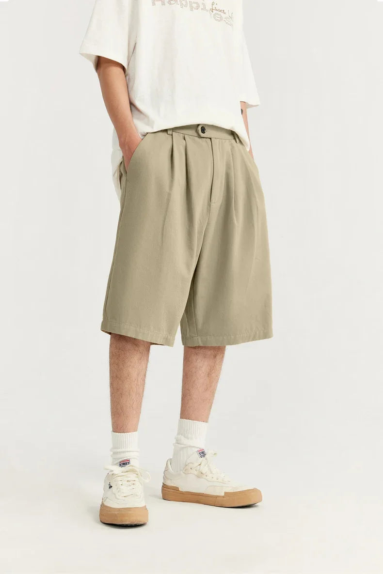 Elegante plissierte Anzugjeans