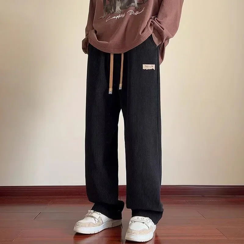 Lässige Vintage-Cordhose mit weitem, geradem Schnitt