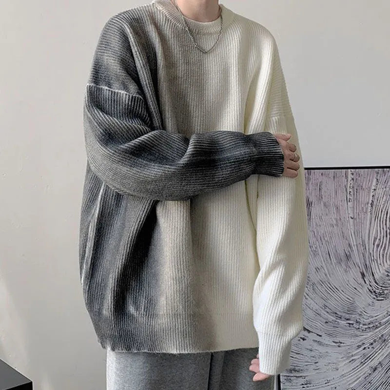 Y2K Rippstrick-Oversize-Pullover