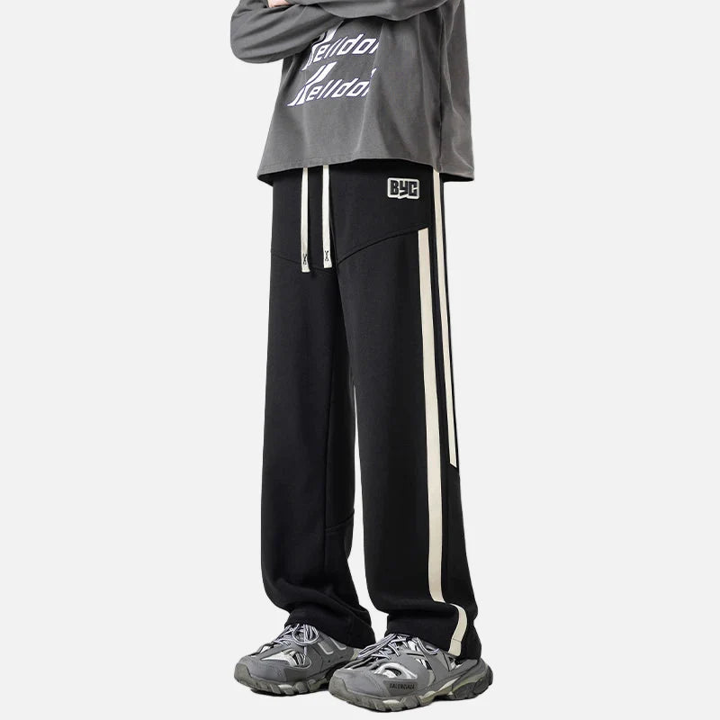Lässige, weite Patchwork-Jogginghose