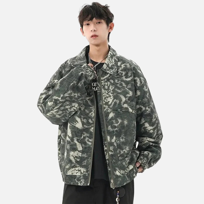 Veste en jean tie-dye Niche