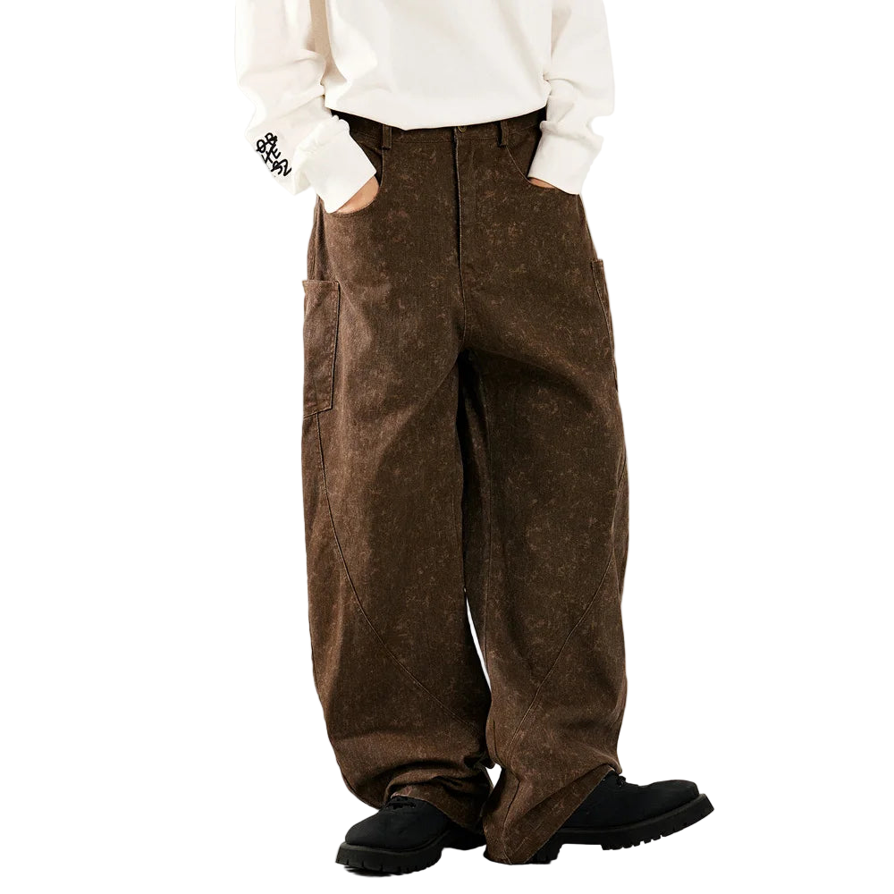 Japanese Vintage Wide-Leg Pants