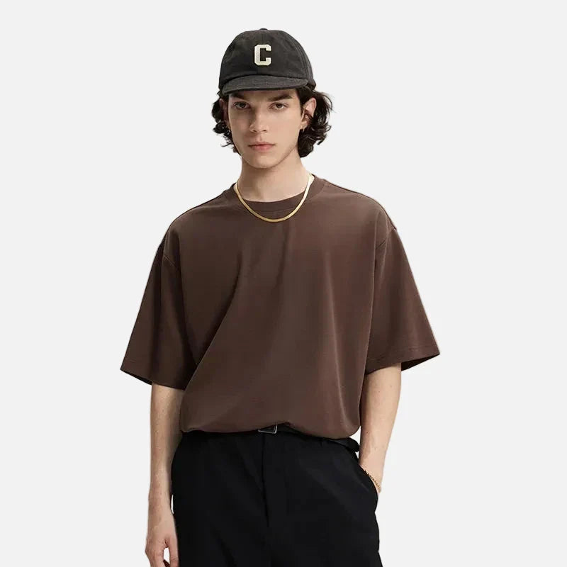 Einfarbiges, übergroßes T-Shirt im High-Street-Stil