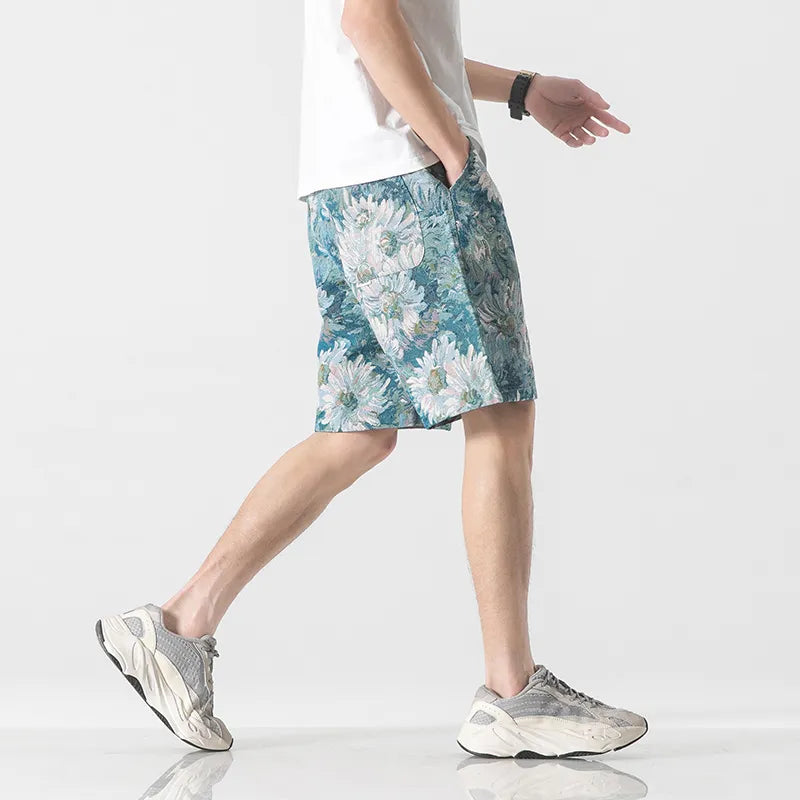Gänseblümchen-Shorts, locker geschnitten