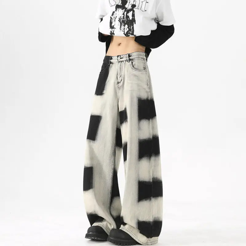 Baggy Herrenmode Retro Wide Leg Jeans