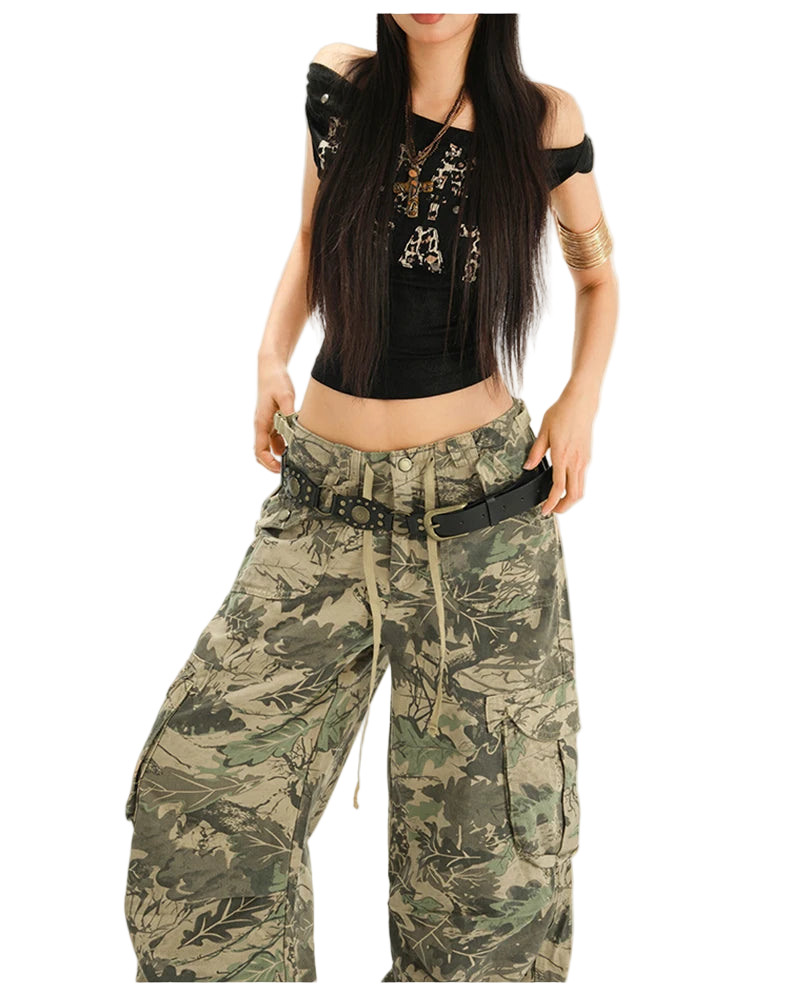 Y2K Camouflage Cargo Pants
