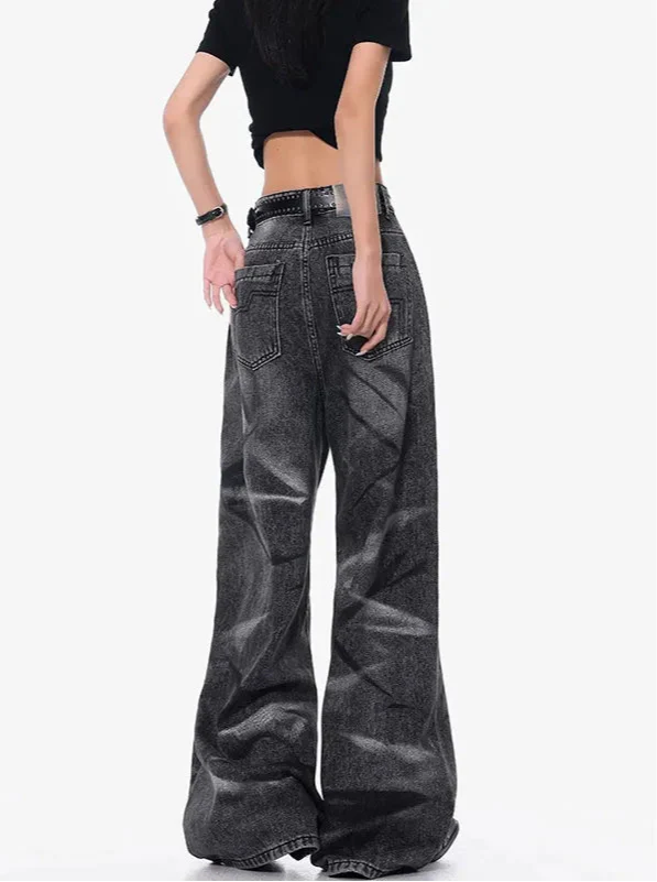 Amerikanischer Retro-Stil, High Vintage Workwear Jeans