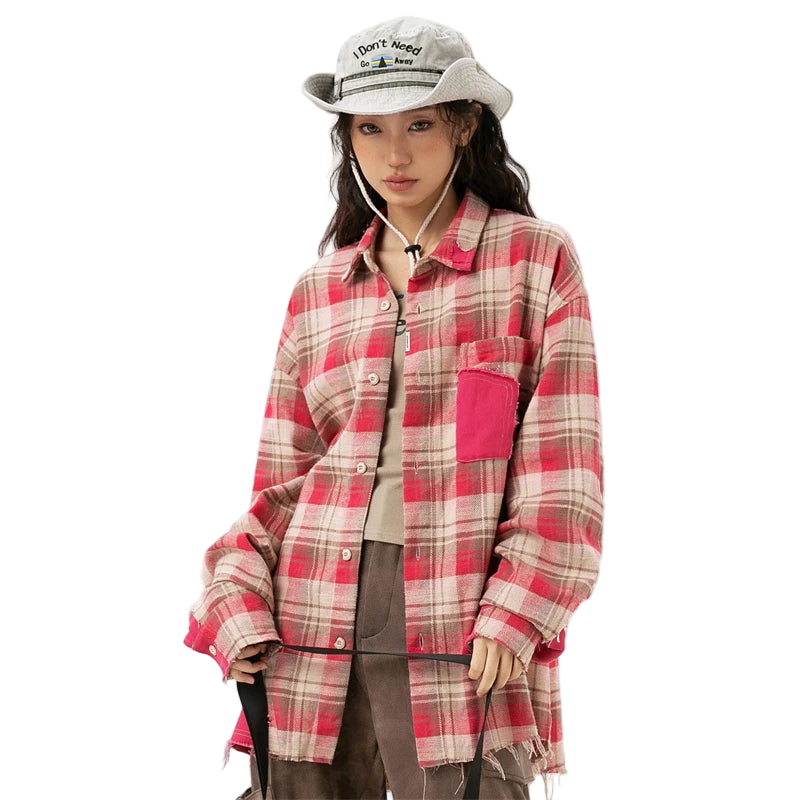 Striped Pink Oversized Shirt
